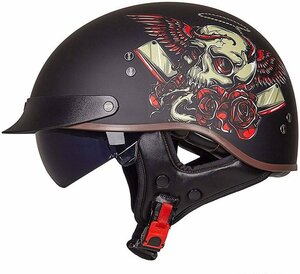 TZX683★オートバイヘルメット バイクハーフヘルメット 半帽型ヘルメット レトロヘルメット 耐衝撃性 男女兼用 多色可選
