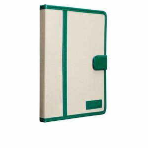 即決・送料込)【キャンバスケース】Case-Mate iPad 4/3/2 対応 Trimmed Canvas Slim Stand Case Emerald/White