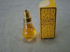 WATT ワット イエロー オードトワレ 5ml EAU DE TOILETTE 香水 電球型