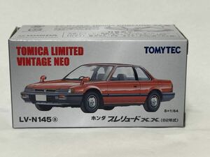 トミカリミテッドヴィンテージNEO 145a ホンダ プレリュードXX 82年式 赤 LV-N