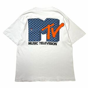 90s MUSIC TEVEVISION MTV Vintage Tee ミュージックテレビジョン Tシャツ ロゴ 企業 アート ウォーリーを探せ ヴィンテージ ビンテージ