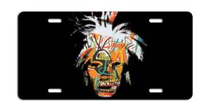 LPB012-ジャン＝ミシェル バスキア Basquiat ナンバープレート Number plate ライセンスプレート License plate ブリキ看板 レトロ 雑貨