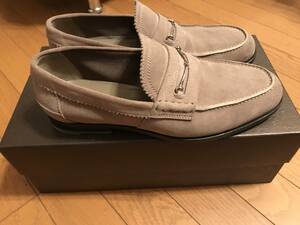 【中古】グッチ GUCCI スエードビットローファー ベージュ Size:8