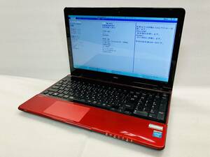 R7855B 【ジャンク】 NEC LAVIE LS150/R PC-LS150RSR-KS 15.6型/Celeron 1005M /メモリ4GB/HDD750GB/OS無し/DVD-RW/Bios起動OK/