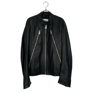 Maison Margiela(メゾン マルジェラ) 八の字 leather jacket 2016 (black)