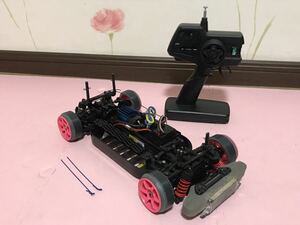 送料無料　1/10 タミヤ　TT-01 ドリフト　ラジコン車体　プロポ　セット　FINESPEC FM TRU-05 TEU-104BK TAMIYA DRIFT