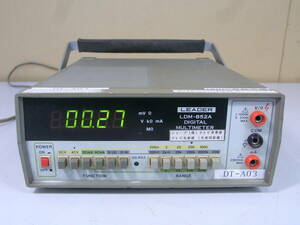 LEADER LDM-852A デジタルマルチメーター 管理番号：RH-877