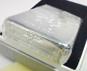 新品 未開封 アーマー ZIPPO 2004年 Heavy Silver Plated 初期型ARMOR