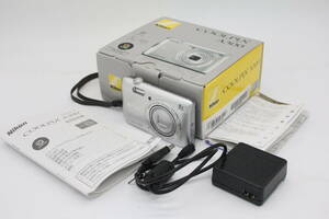 Y1006 【元箱付き】 ニコン Nikon Coolpix A300 シルバー コンパクトデジタルカメラ チャージャー・説明書セット ジャンク