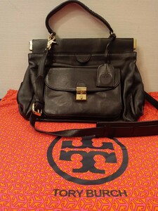 売り切り 1円 1スタ TORY BURCH トリーバーチ レザー 2way ハンドバッグ ショルダーバッグ レディース 鞄 カバン A4サイズ