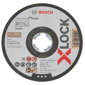 BOSCH ボッシュ X-LOCK 切断砥石 スタンダード ステンレス用 25枚セット 2608619262