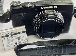 TH バッテリー付き OLYMPUS OPTICAL S-AXISIS STYLUS SH-2 オリンパス スタイラス デジタルカメラ ブラック 動作未確認 ジャンク