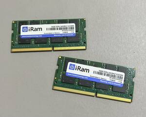 iRam (アイラム) iMac (Retina 5K, 27-inch, 2017) 増設メモリー PC4-19200 (DDR4-2400MHz) SO.DIMM (32GB (2×16GB))