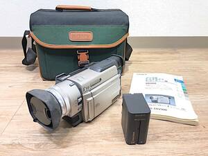4/134【ジャンク】 SONY デジタルビデオカメラレコーダー DCR-TRV900 バッグ付き 説明書あり 3CCD ソニー