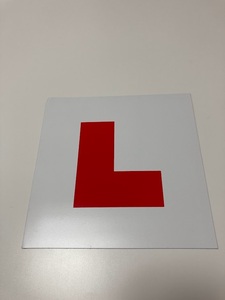 イギリス　英国 UK　自動車　初心者マーク　L字マーク　L-Plates　若葉マーク　マグネットタイプ　Learner　仮免許
