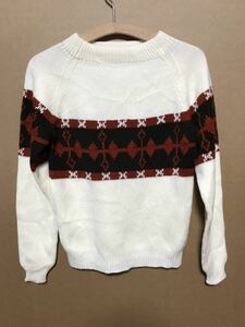 80s～90s USED JC PENNEY KNIT SWEATER MADE IN TAIWAN 80