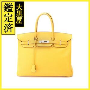 HERMES 　エルメス 　ハンドバック バーキン35 　ジョーヌ/SV　□J刻印　433