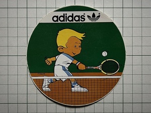 【adidas】古い アディダスのステッカー： 1980~1990年代 フランス ビンテージ テニス スポーツ スニーカー バレンシアガ +Ha