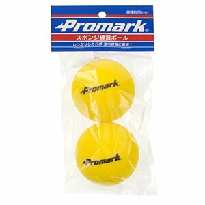 サクライ貿易(SAKURAI) Promark(プロマーク) 野球 トレーニングボール 練習球 スポンジ ボール 2個入り 70ｍｍ PS-22