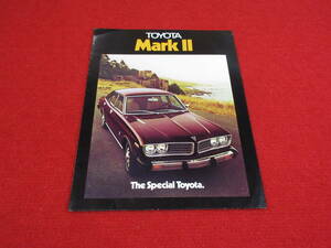 ●　TOYOTA　MARKⅡ　左H　1975　昭和50　カタログ　●