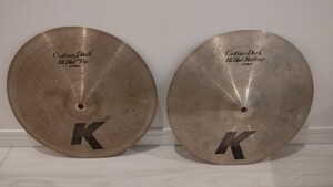 Zildjian　K custom DARK ハイハット ペア　14インチ