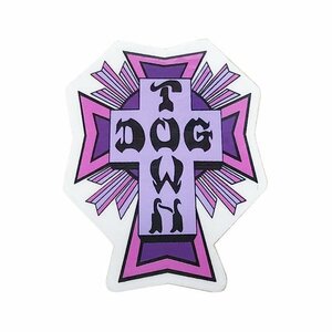 Dogtown Skateboards (ドッグタウン) ステッカー シール Sticker Cross Logo 2 Purple スケボー SKATE SK8 スケートボード