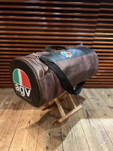 AGV ビンテージ　バッグ　ボストンバッグ　希少　レーシングスーツ　サーキット用バッグ