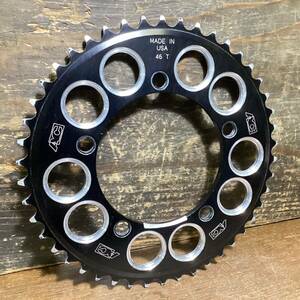 OLD MTB【 AC HOLE SHOT 】 ADVENTURE COMPONENTS MADE IN USA チェーンリング CNC PCD110 46T 中古品 検) Vintage XC DH 90‘s 80’s