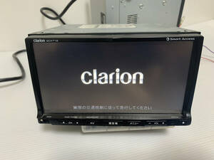 Clarion クラリオン 7インチナビ GCX712 地図データ2017年 チルトボタン欠損 本体・メインハーネスセット(QY73201A/C4D6/0038510)