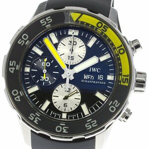 訳あり IWC IWC SCHAFFHAUSEN IW376702 アクアタイマー クロノグラフ デイデイト 自動巻き メンズ _758151【ev10】