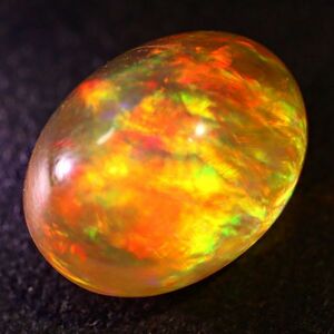 高品質&遊色抜群!!5.450ct 天然ファイアオパール メキシコ＜裸石 ルース ファイヤーオパール fire opal 宝石 jewelry 天然 natural＞