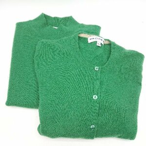 ◇ UNIQLO ユニクロ ニット カシミヤ セーター 半袖 サイズS グリーン レディース E