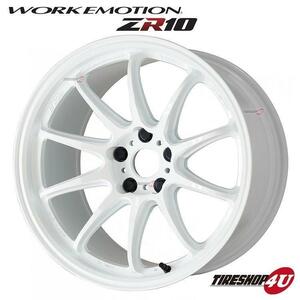 WORK EMOTION ZR10 19x8.5J 5/114.3 +30 AZW アズールホワイト 新品ホイール1本価格