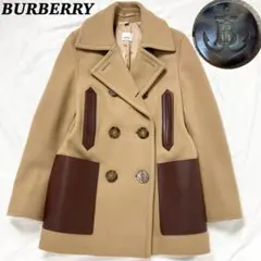 【現行美品】 BURBERRY ピーコート TBロゴ イカリ キャメル 36