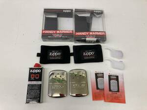 ★◆【ジャンク】Zippo ハンディウォーマー 2点セット オイル充填式カイロ 動作未確認 ジッポ 60サイズ 