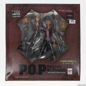 【中古】[FIG]Portrait.Of.Pirates P.O.P STRONG EDITION モンキー・D・ルフィ ローソン限定カラー ONE PIECE(ワンピース) 1/8 完成品 フィ