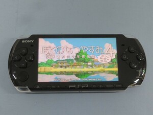 ●●SONY PSP-3000 PSP ピアノブラック ソニー プレイステーション・ポータブル バッテリー/ソフト付き 動作品 93829●●！！