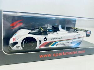 【送料無料】1/43 Spark Peugeot プジョー 905 #6 K.Rosberg-Y.Dalmas-P.H.Raphanel Le Mans 1991