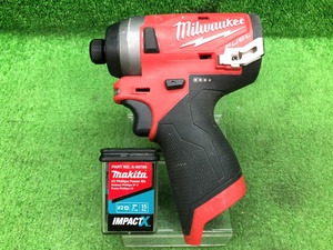 中古品 milwaukee ミルウォーキー 12V インパクトドライバー M12FUEL アメリカ仕様ビット付 ※バッテリー・充電器別売