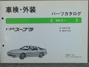 トヨタ SUPRA 1986.2- GA70/MA70