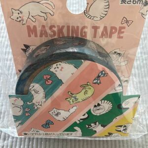 猫　ネコ　CAT 白猫　リボン　マスキングテープ　マステ　maskingtape 送料120円〜