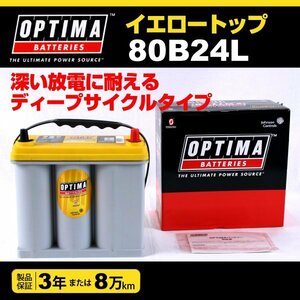 80B24L OPTIMA バッテリー ニッサン プレセア YT80B24L 新品