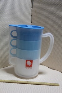 ちょきんぎょ 4連 スタッキングカップ JAバンク 検索 プラ製 コップ 非売品 アウトドア グッズ 食器