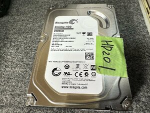 【送60サイズ】 SEAGATE ST2000DM001-1ER164 2TB 使用2556時間 3.5インチSATA HDD 中古品