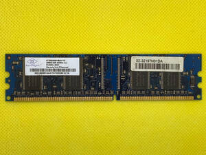 ■□NT256D64SH4B0GY-5T Nanya 256MB PC3200 DDR-400MHz CL3 184-Pin DIMM Memory□■