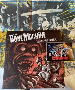 The Bone Machine Limited Edition poster&Sticker 207/300 LP Gi Nel Mio Inferno.. 2015 Italy Press ガレージ サイコビリー ロカビリー
