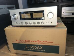 箱有り LUXMAN L-550AX INTEGRATED AMPLIFIER ラックスマン プリメインアンプ 動作確認済み