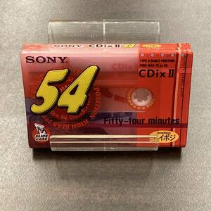 1993N 未使用 ソニー CDixII 54分 ハイポジ 1本 カセットテープ/One SONY Type II High Position unused Audio Cassette