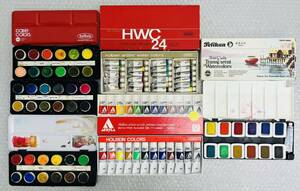 I♪ 画材 HOLBEIN ホルベイン HWC 水彩絵の具 透明水彩 アクリル樹脂絵具 ペリカン Pelikan まとめ