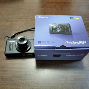 Canon PowerShot デジタルカメラ コンパクトデジタルカメラ ブラック キヤノン キャノン Power Shot s100 pss100 bk 動作未確認 ジャンク